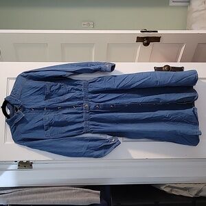 Vintage Forenza Denim Chambray Midi Shirtdress - L